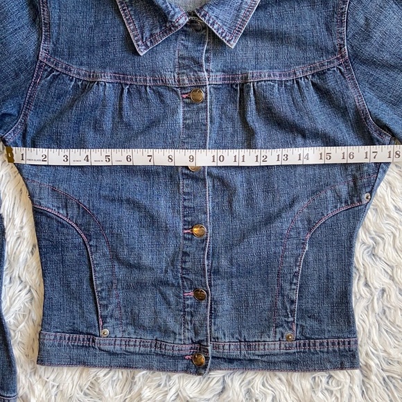 Apple Bottoms Blue Jean Jacket Medium - Picture 8 of 9